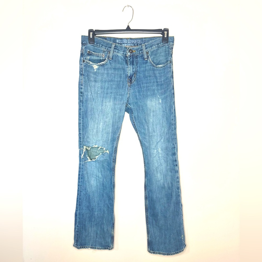 Mossimo Mens Bootcut Distressed Jeans - 30 x 32